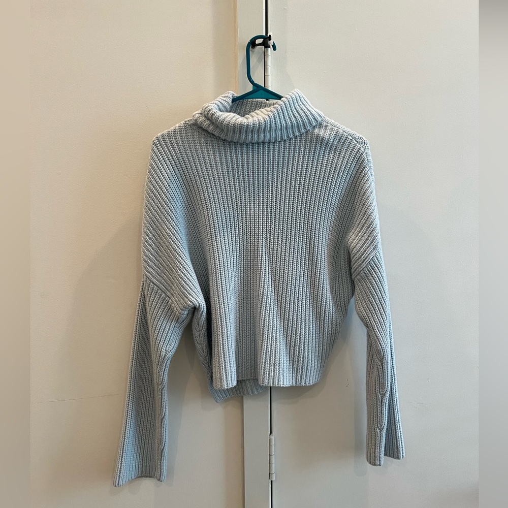 Light blue A&F turtleneck